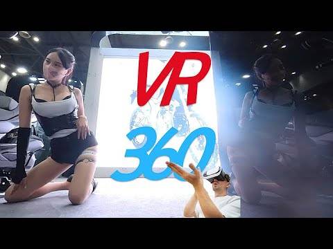 设置5K VR 360画质2022汽车沙龙赛车模特希贞汽车沙龙周 266MB