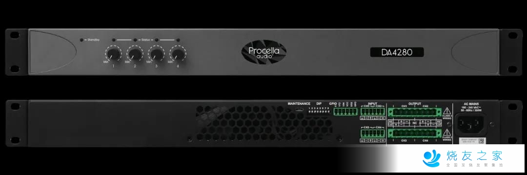 Procella Audio宝仙娜即将发布新一代4声道功率放大器DA4280